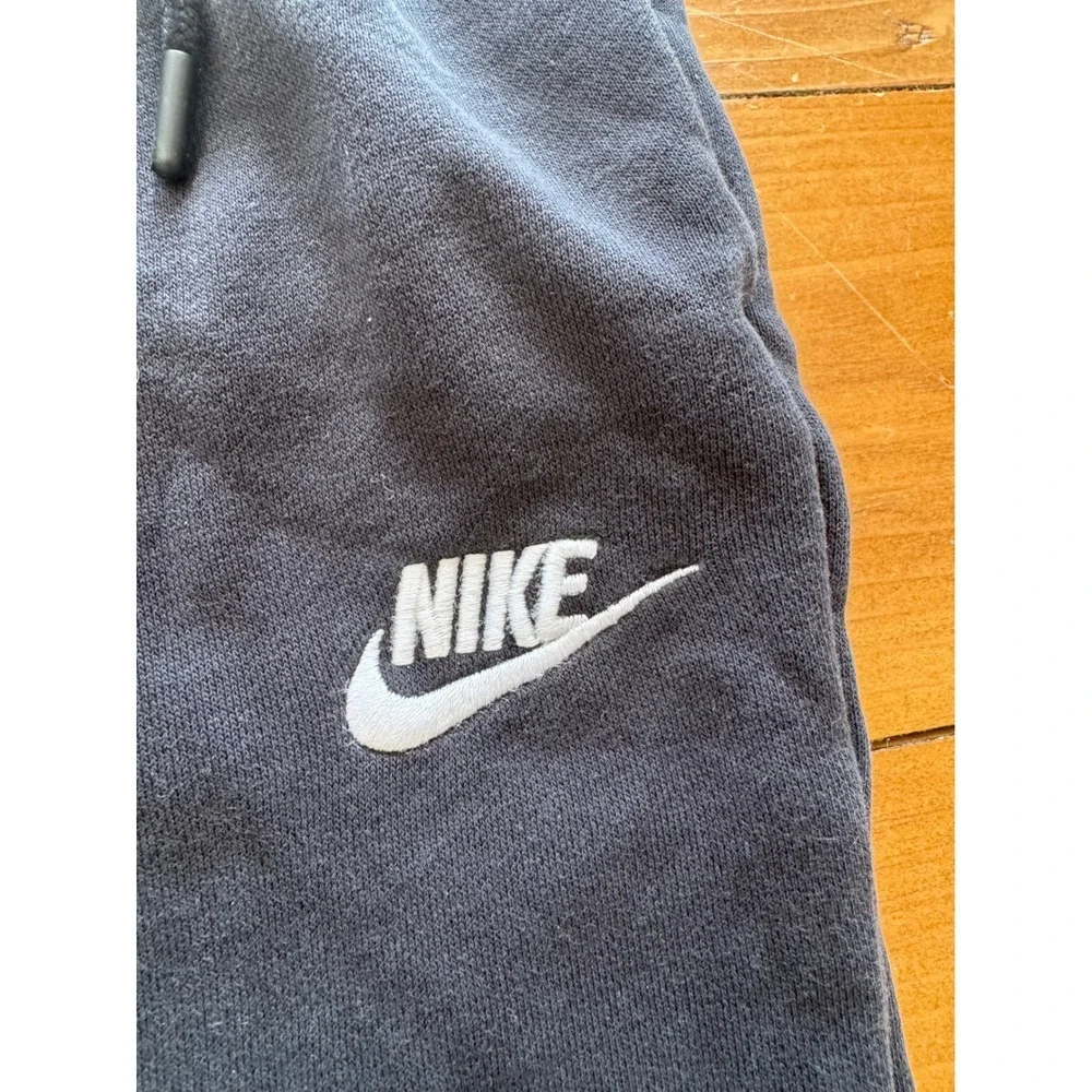 Nike Sportswear Essential Women Fleece Joggers Black Sweatpants Tapered Logo‎